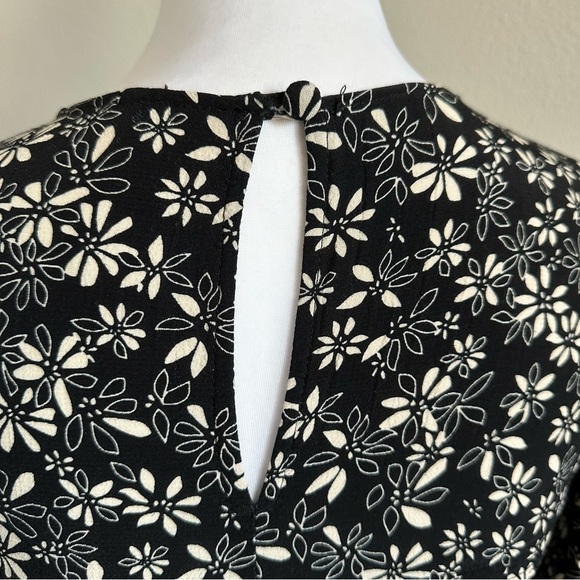 Free people black and white floral dress - Picture 7 of 8